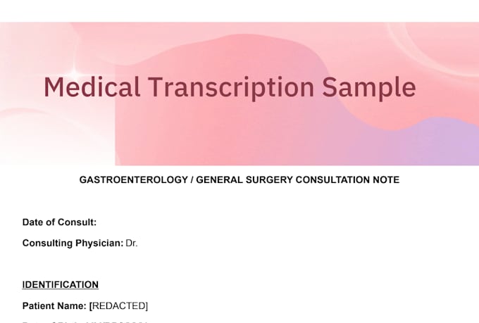 do medical transcription for you